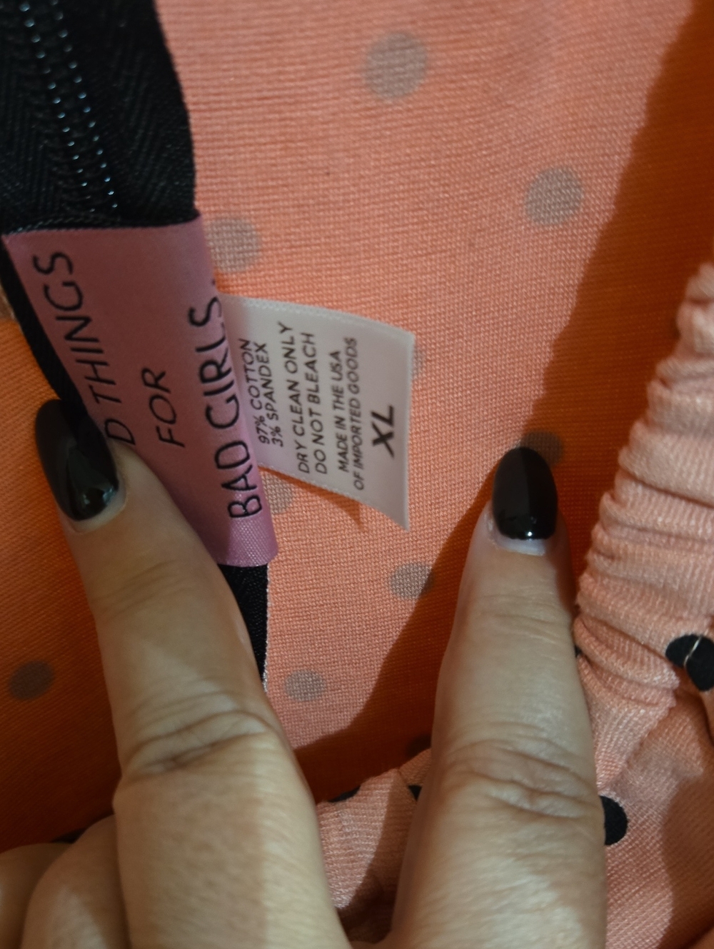 Vixen by Micheline Pitt Peach Swing Dress - Picture 3 of 5